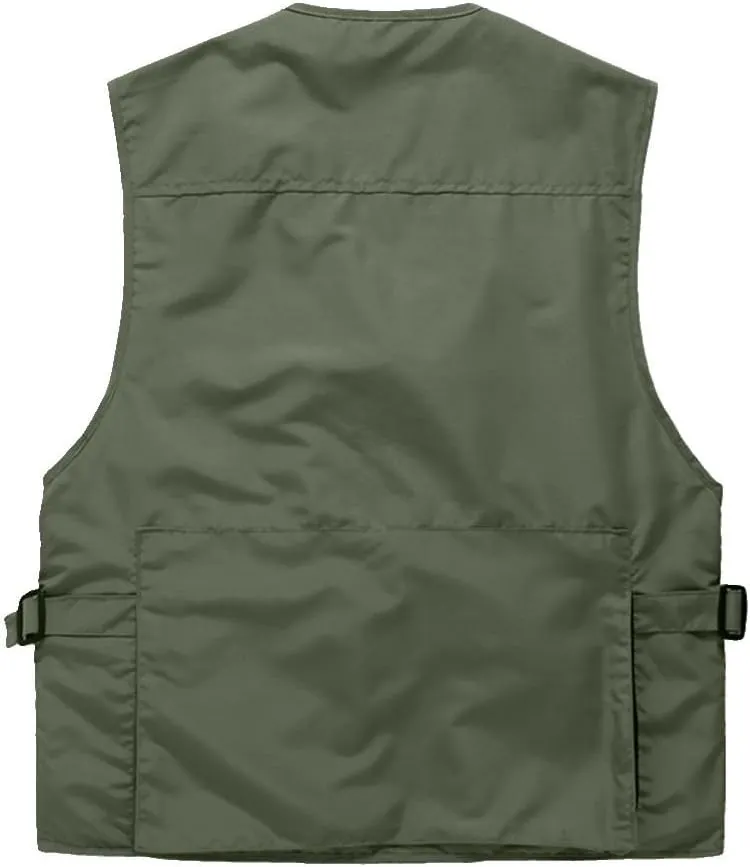 Unisex Breathable Fishing Vest, Multi-Pockets Photography Travel Hunting Waistcoat Jacket for Adults and Youth