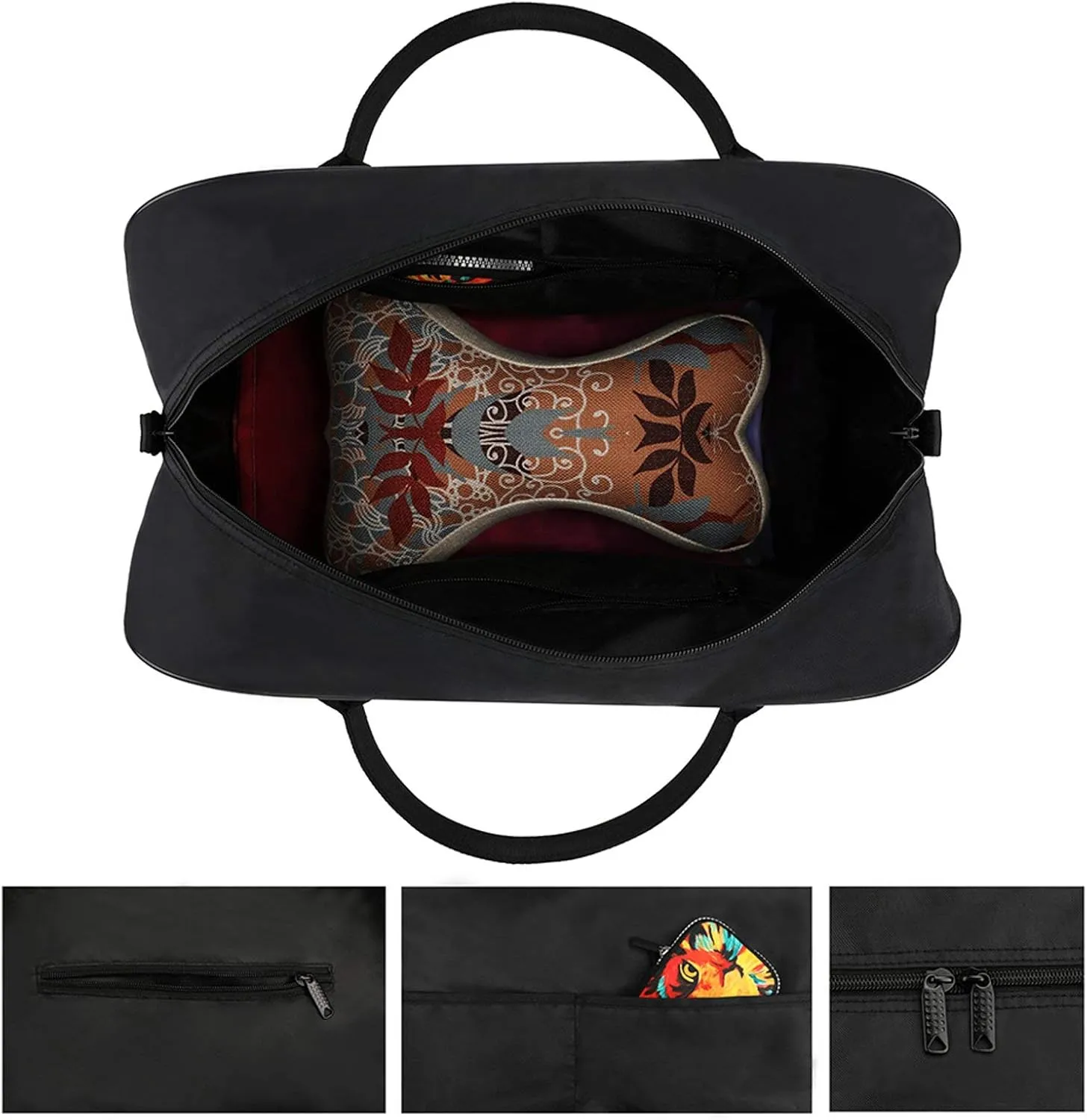 Unisex Casual Nylon Santa Gifts Simple Handbag for Travel 13" X 19" X 8"