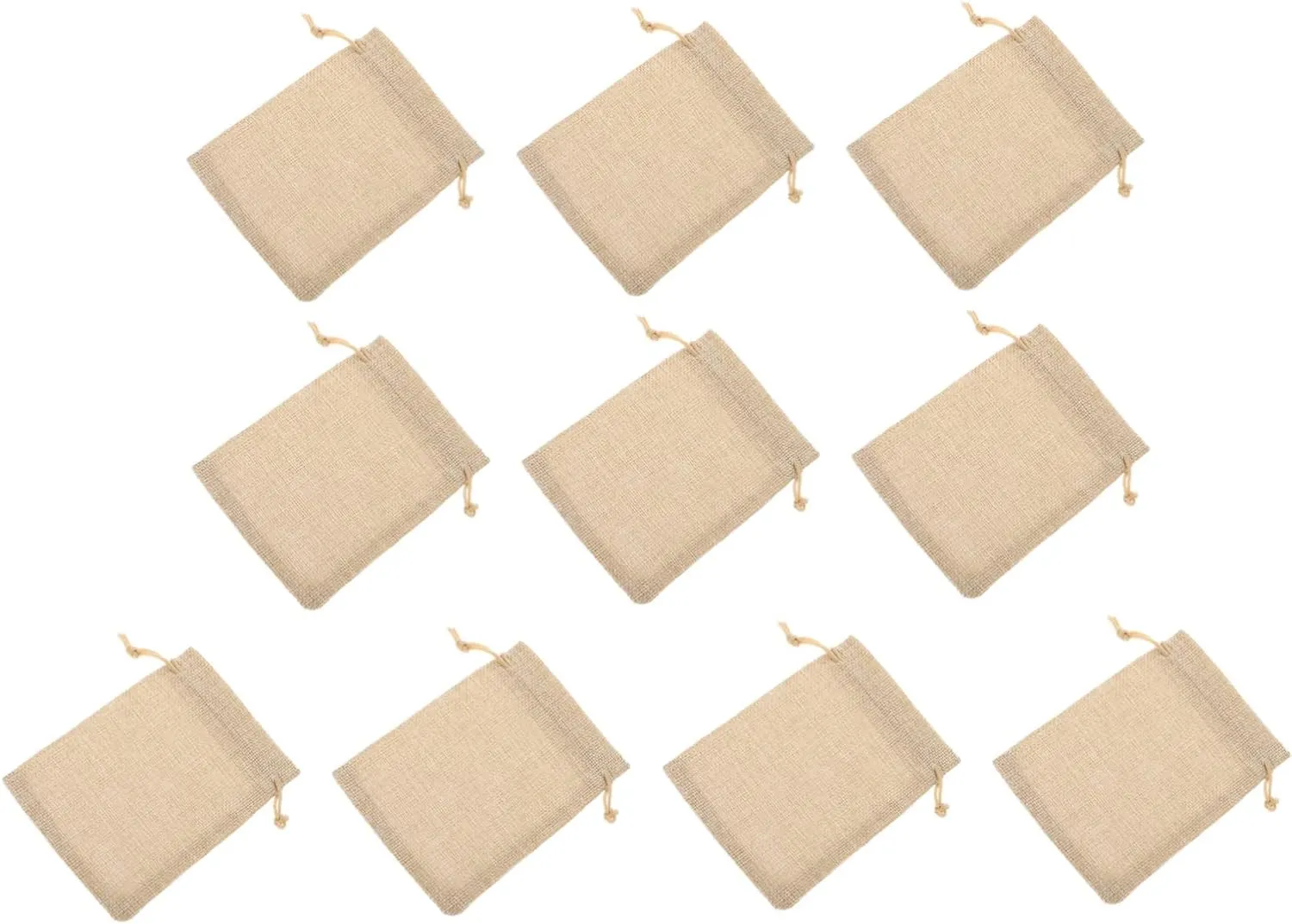 UTHCLO 10Pcs Xmas Drawstring Present Bags Versatile Handheld Storage Pouches for Jewelry Treats Small Items Durable for Festivals Celebrations