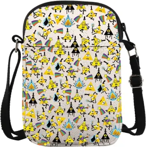 VAMSII Bill Crossbody Bag Cartoon Lovers Gifts Mystery Shack Gift G Bag