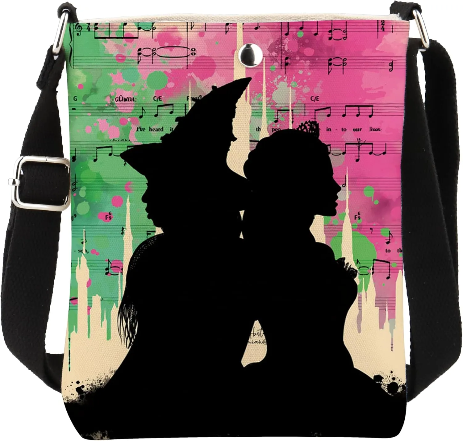 VAMSII Musical Inspired Gift Elphaba And Galinda Crossbody Bag For Good Gift