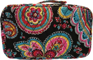 Vera Bradley Blush & Brush Makeup Case (Parisian Paisley with Solid Black Interior)