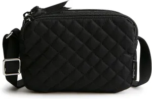 Vera Bradley Cotton RFID Small Stadium Crossbody