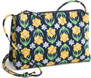 Vera Bradley Premium Cotton Foxbury Crossbody Bag, Daffodils