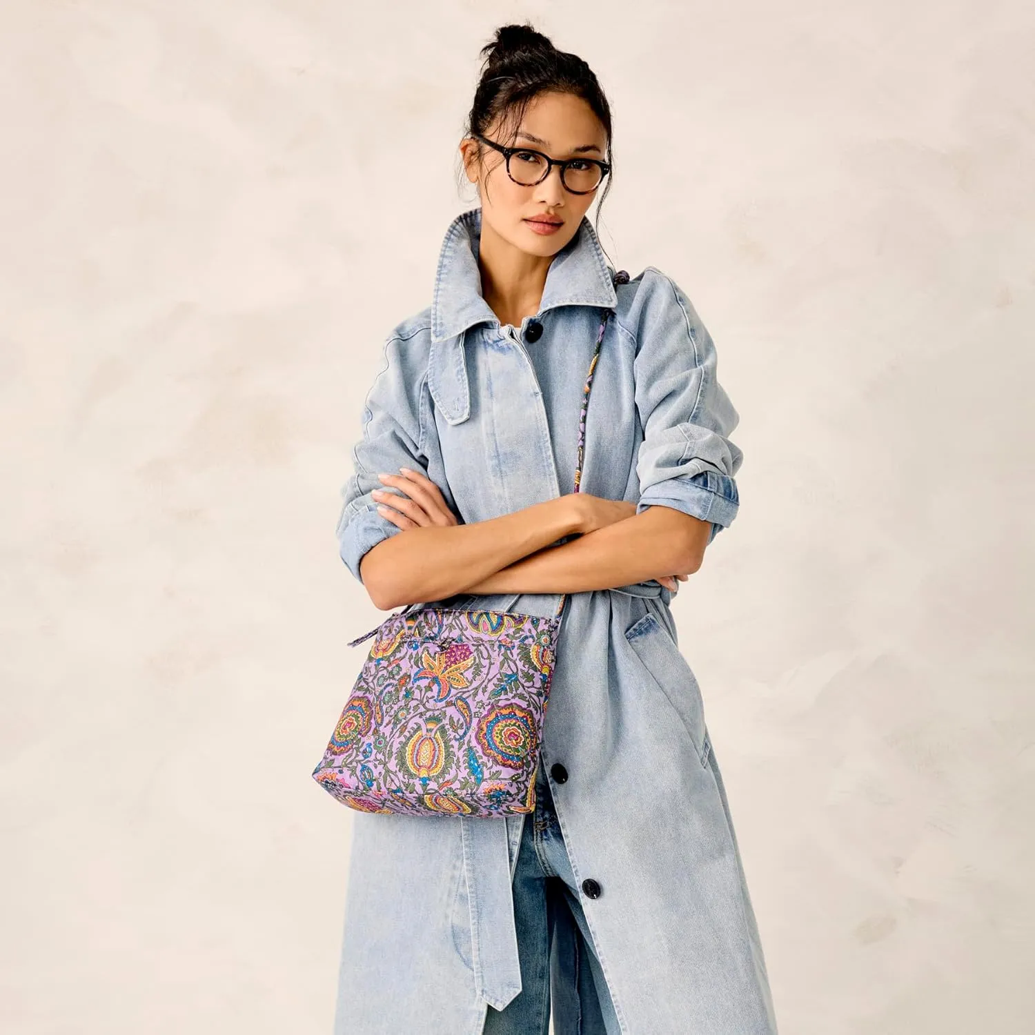 Vera Bradley Premium Cotton Original Hipster Crossbody