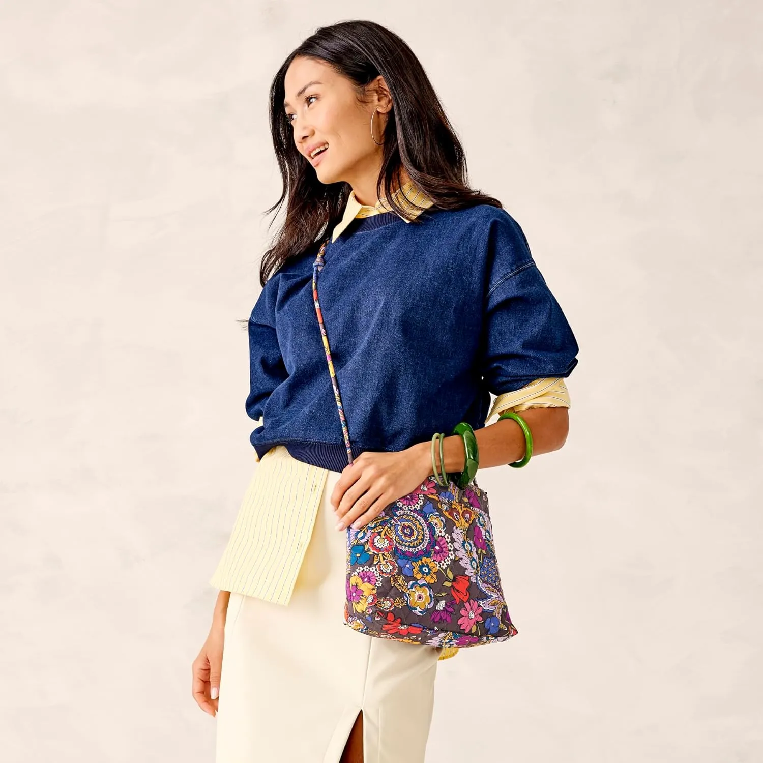 Vera Bradley Premium Cotton Original Hipster Crossbody