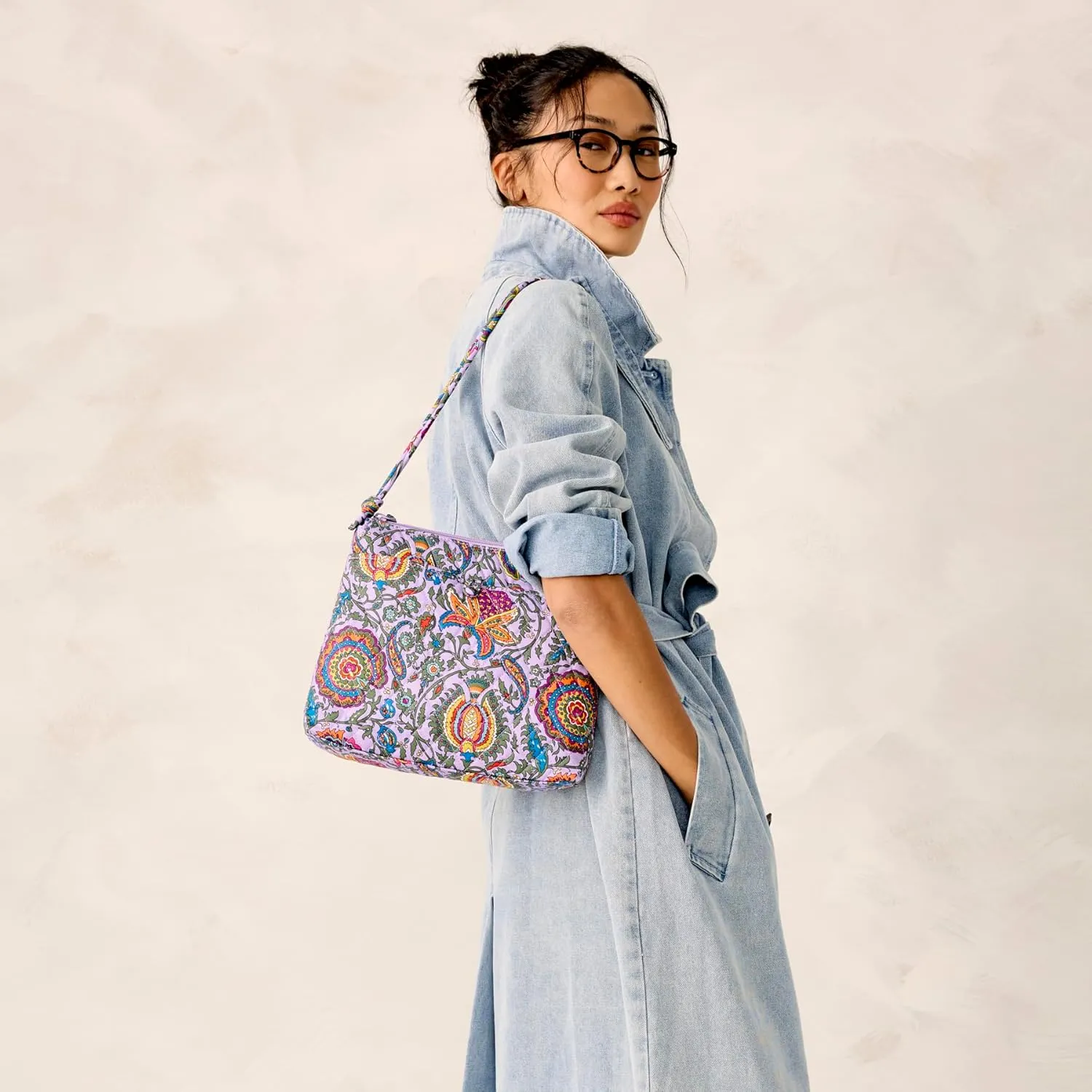 Vera Bradley Premium Cotton Original Hipster Crossbody