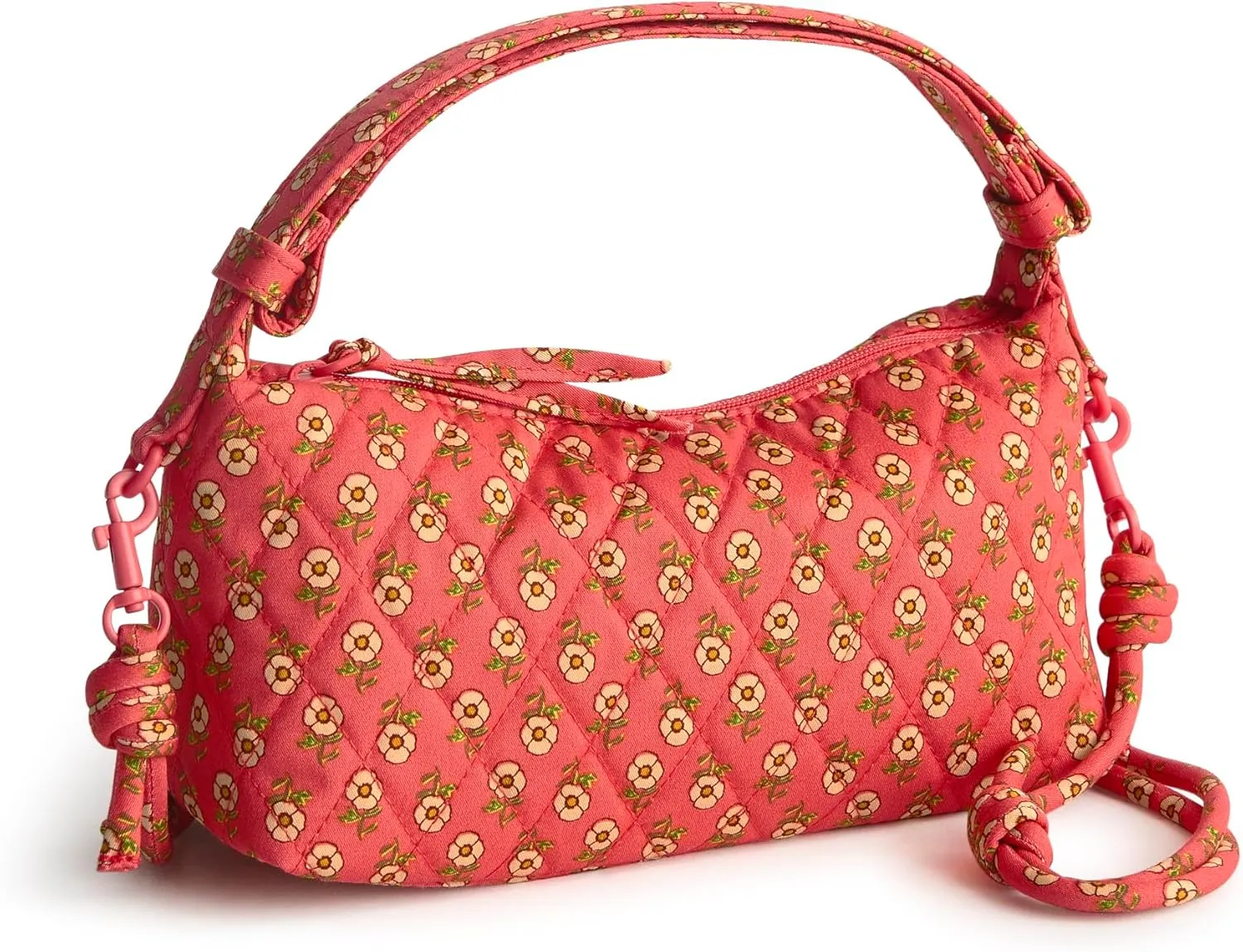 Vera Bradley Premium Cotton Roxbury Crescent Crossbody