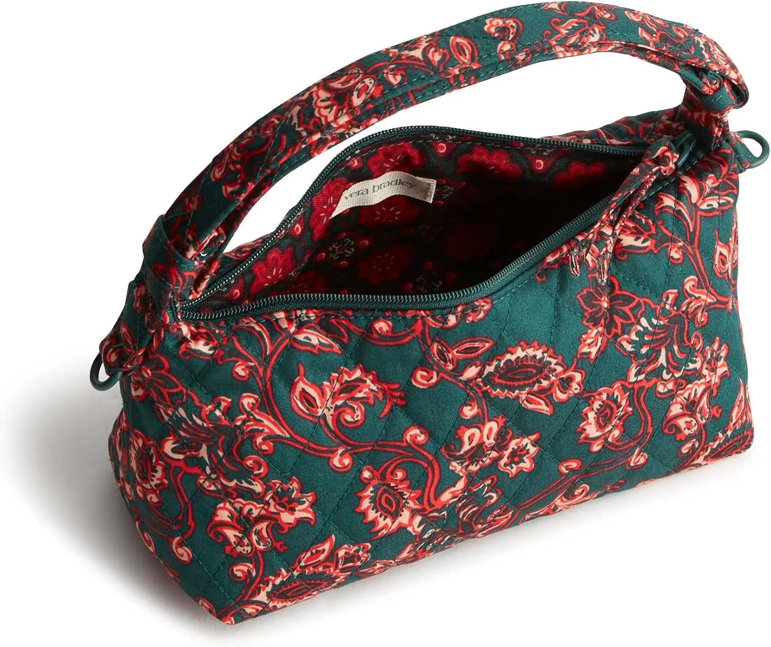 Vera Bradley Premium Cotton Roxbury Crescent Crossbody