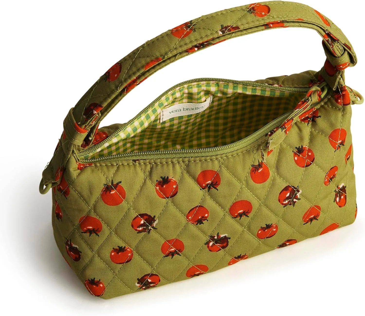 Vera Bradley Premium Cotton Roxbury Crescent Crossbody