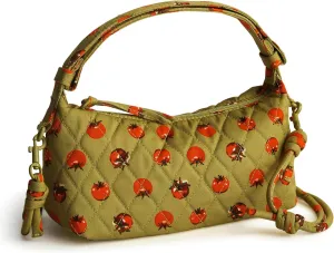 Vera Bradley Premium Cotton Roxbury Crescent Crossbody