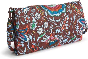 Vera Bradley Premium Cotton Wildwood Wallet Crossbody