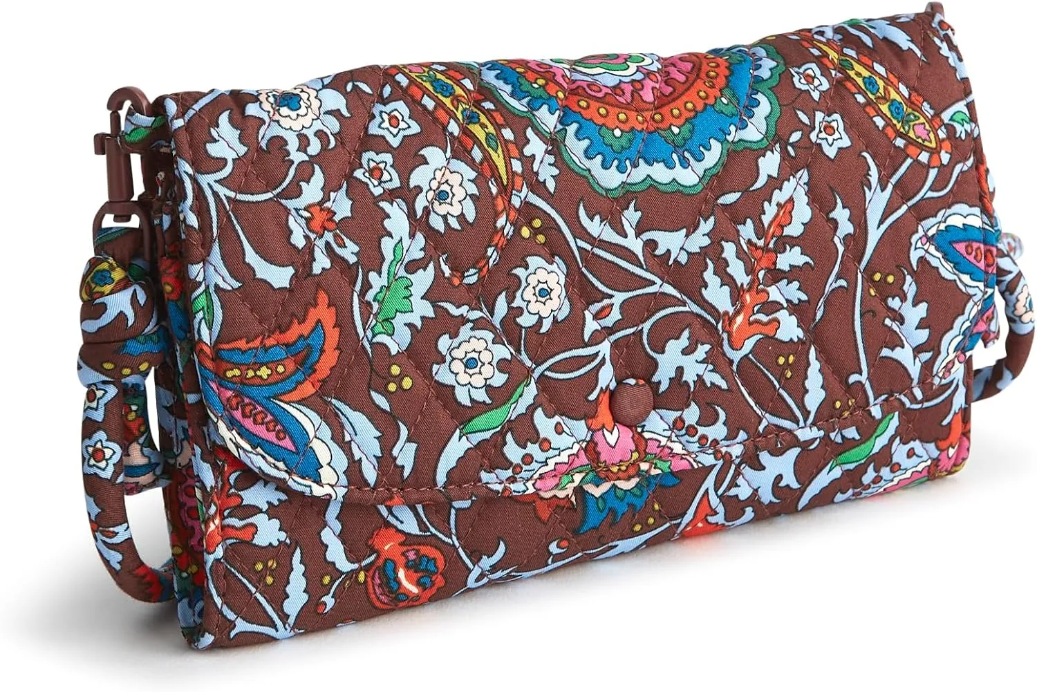 Vera Bradley Premium Cotton Wildwood Wallet Crossbody