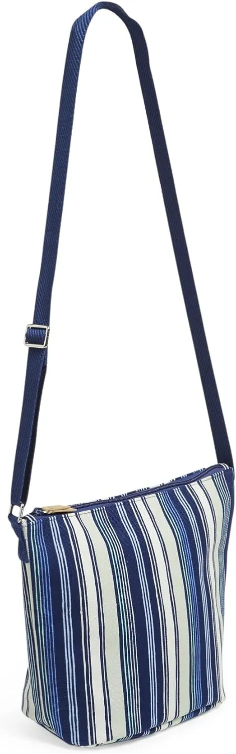 Vera Bradley Women's Canvas Bucket Crossbody Purse