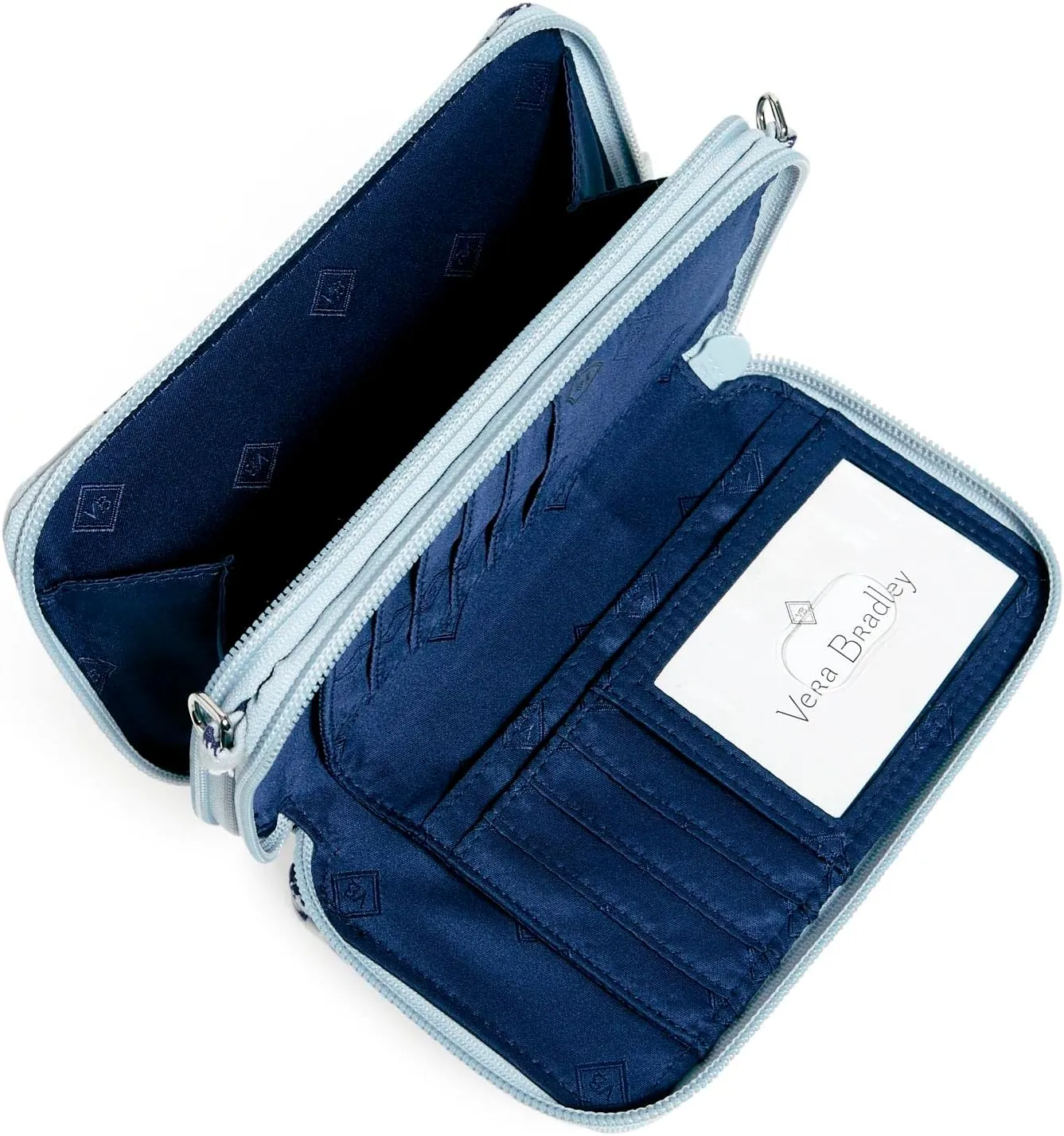 Vera Bradley Women's Cotton All in One Crossbody Purse with RFID Protection