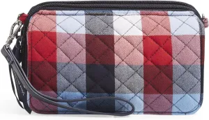 Vera Bradley Women's Cotton All in One Crossbody Purse with RFID Protection