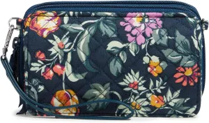 Vera Bradley Women's Cotton All in One Crossbody Purse with RFID Protection