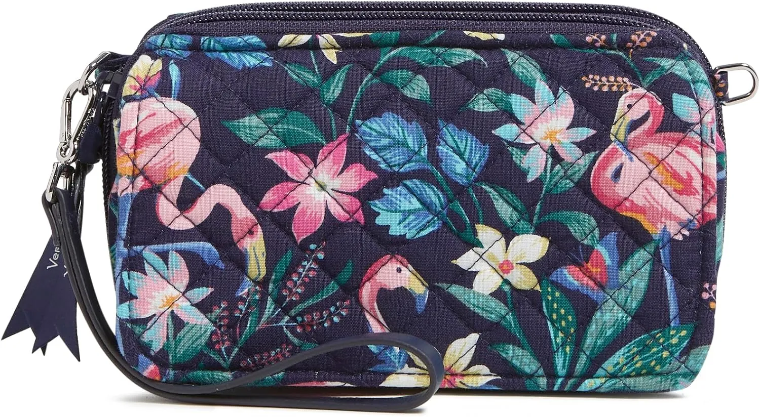 Vera Bradley Women's Cotton All in One Crossbody Purse with RFID Protection