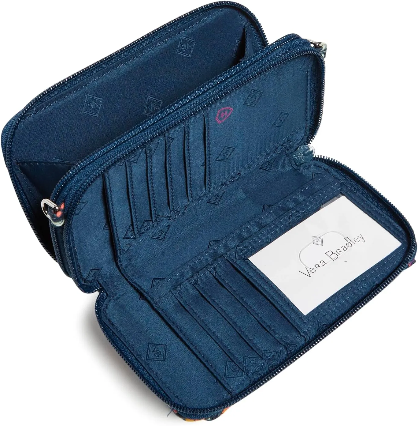 Vera Bradley Women's Cotton All in One Crossbody Purse with RFID Protection