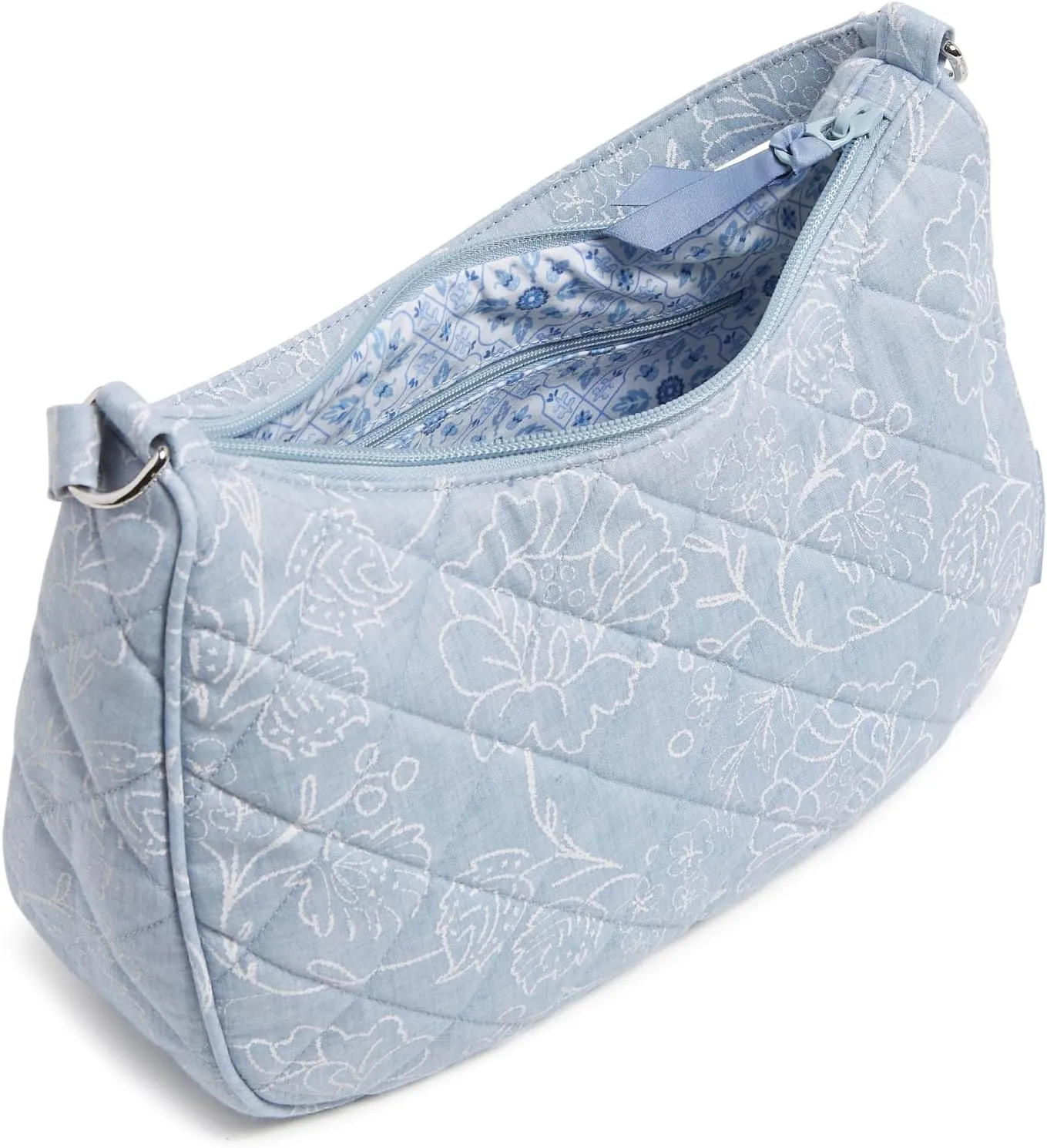Vera Bradley Women's Cotton Frannie Crescent Crossbody Purse