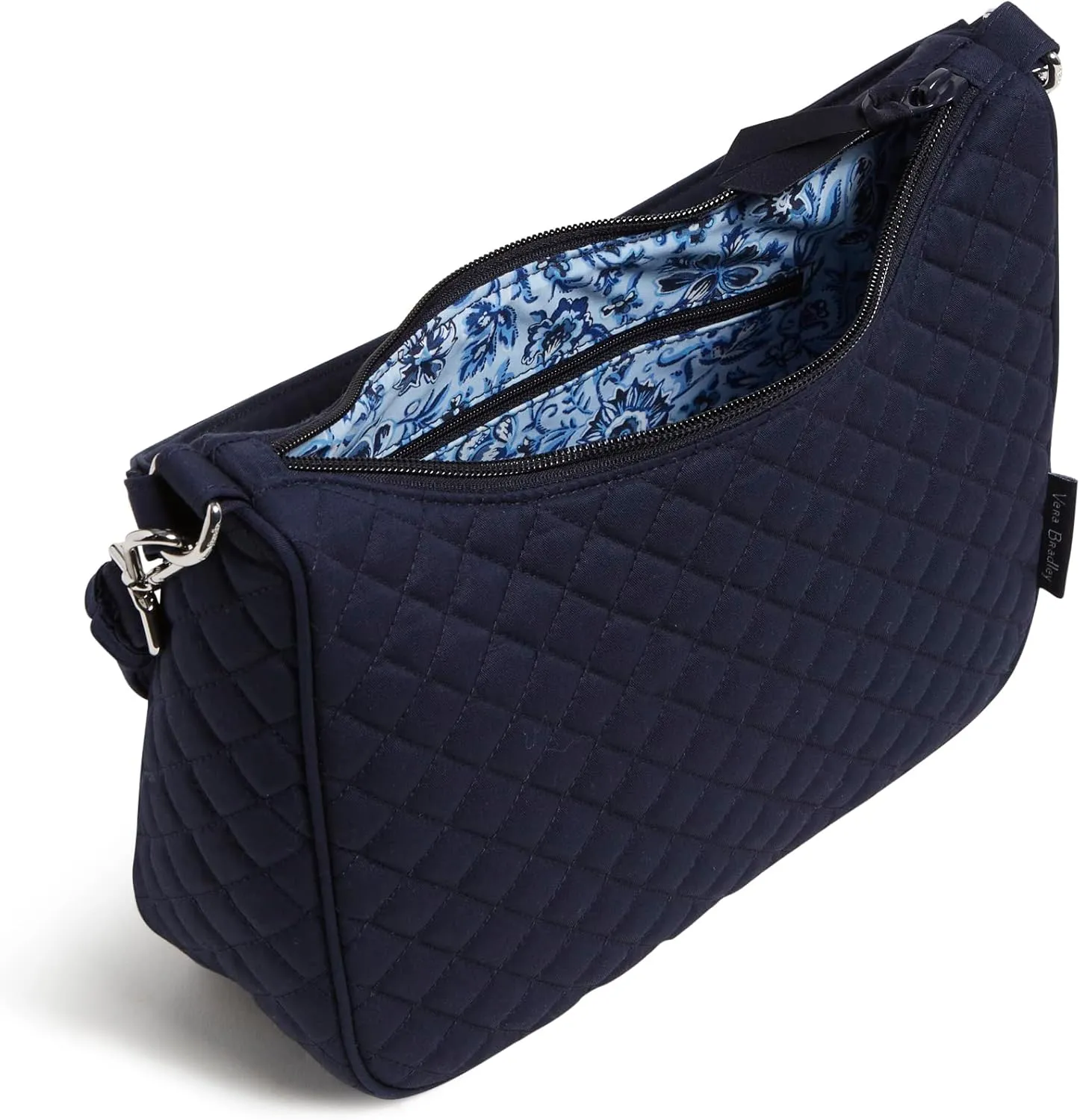 Vera Bradley Women's Cotton Frannie Crescent Crossbody Purse