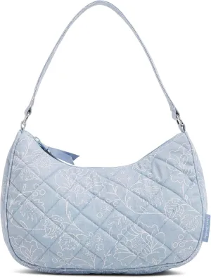Vera Bradley Women's Cotton Frannie Crescent Crossbody Purse
