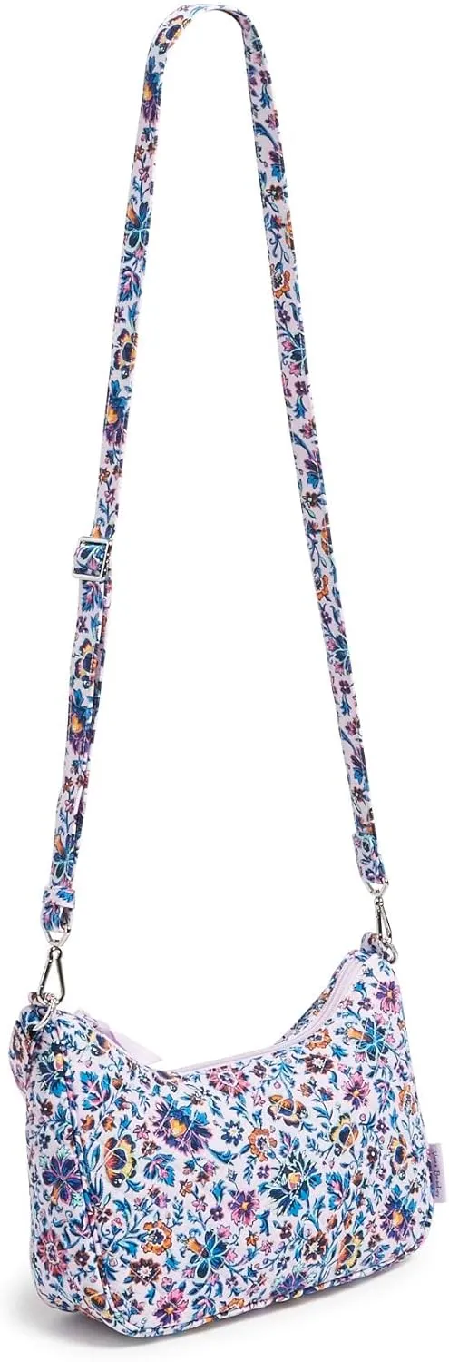 Vera Bradley Women's Cotton Frannie Crescent Crossbody Purse