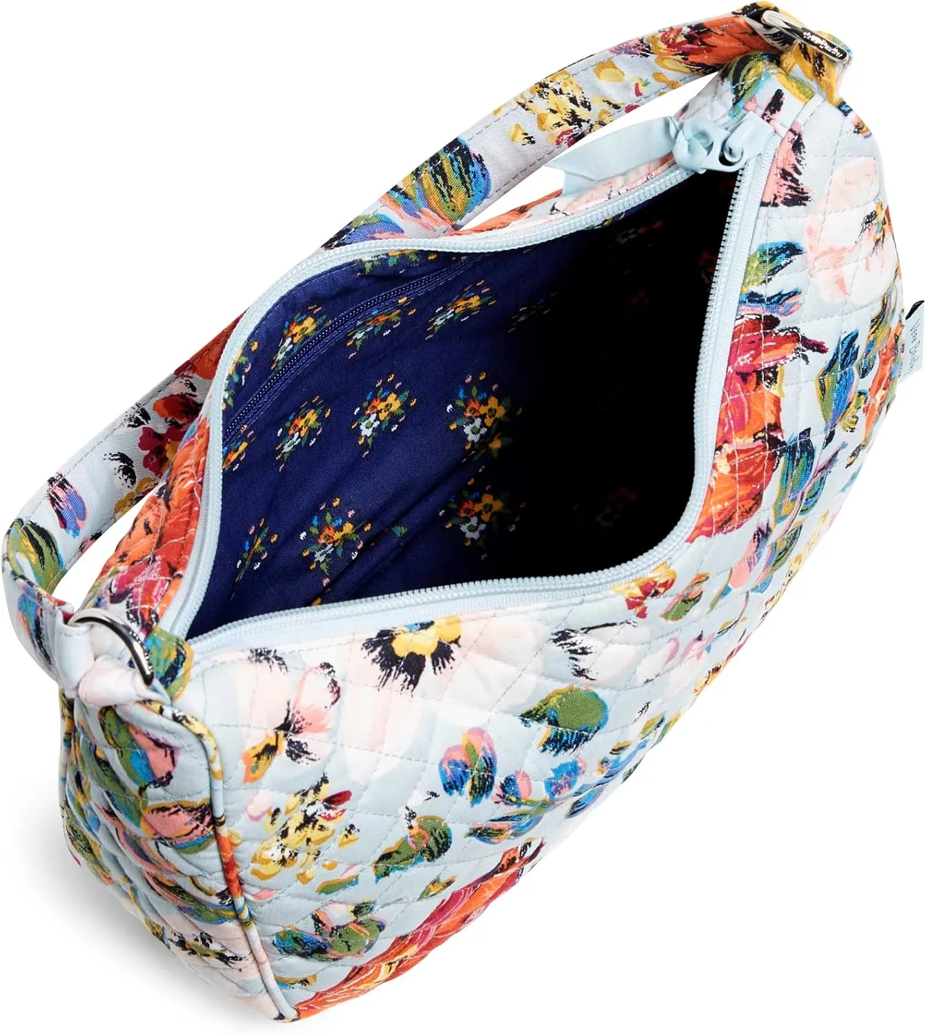 Vera Bradley Women's Cotton Frannie Crescent Crossbody Purse
