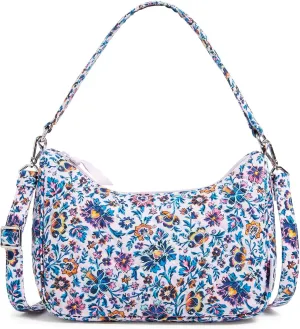 Vera Bradley Women's Cotton Frannie Crescent Crossbody Purse