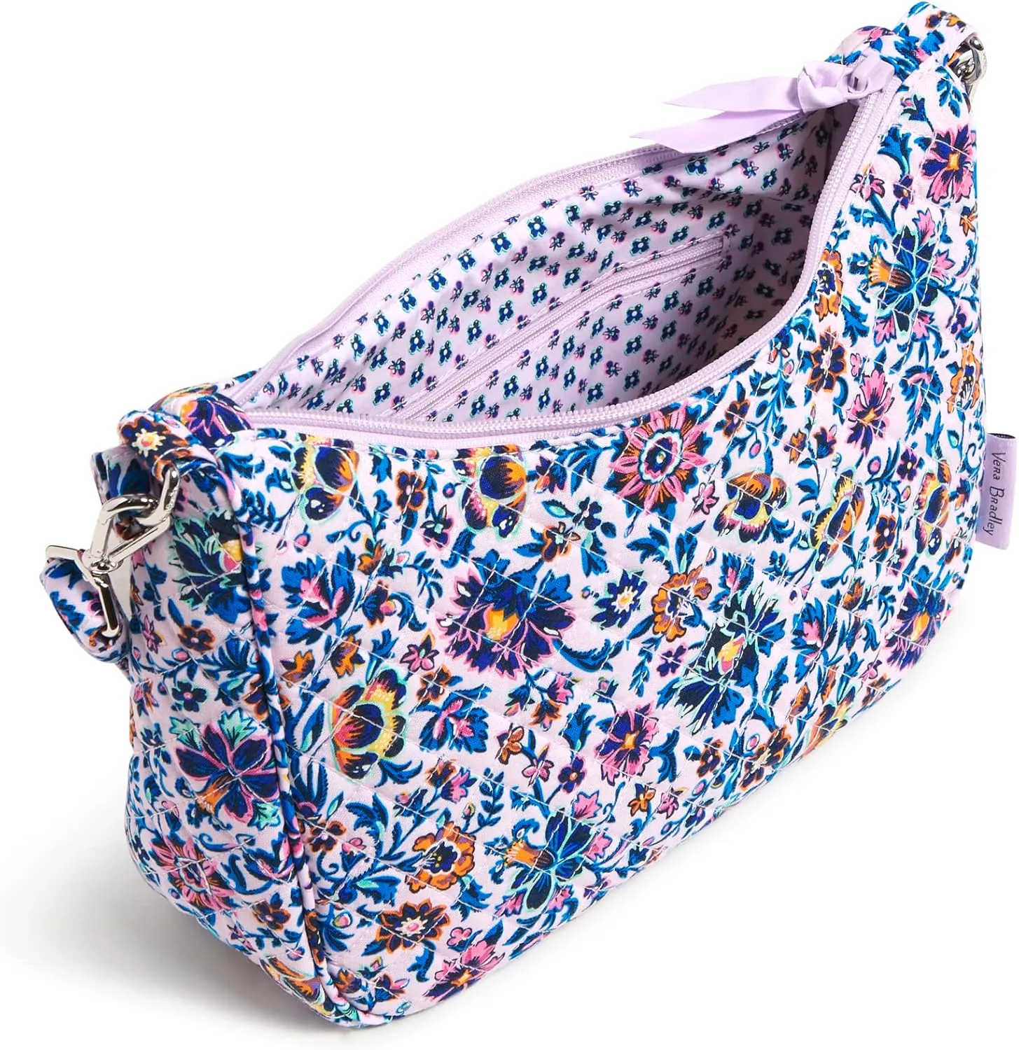 Vera Bradley Women's Cotton Frannie Crescent Crossbody Purse