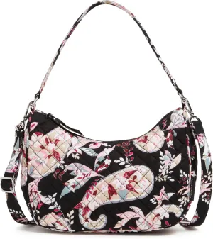 Vera Bradley Women's Cotton Frannie Crescent Crossbody Purse