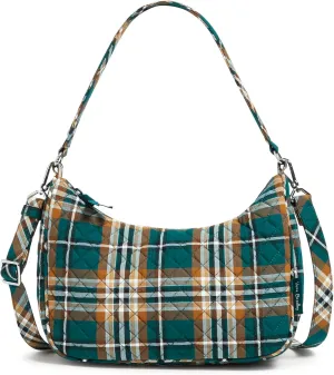 Vera Bradley Women's Cotton Frannie Crescent Crossbody Purse