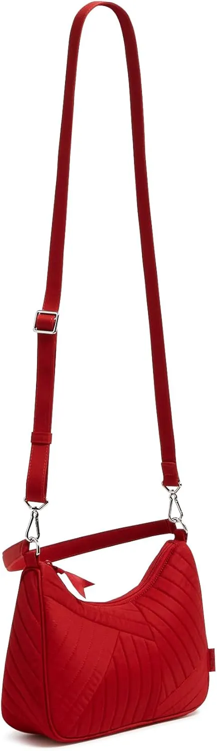 Vera Bradley Women's Cotton Frannie Crescent Crossbody Purse