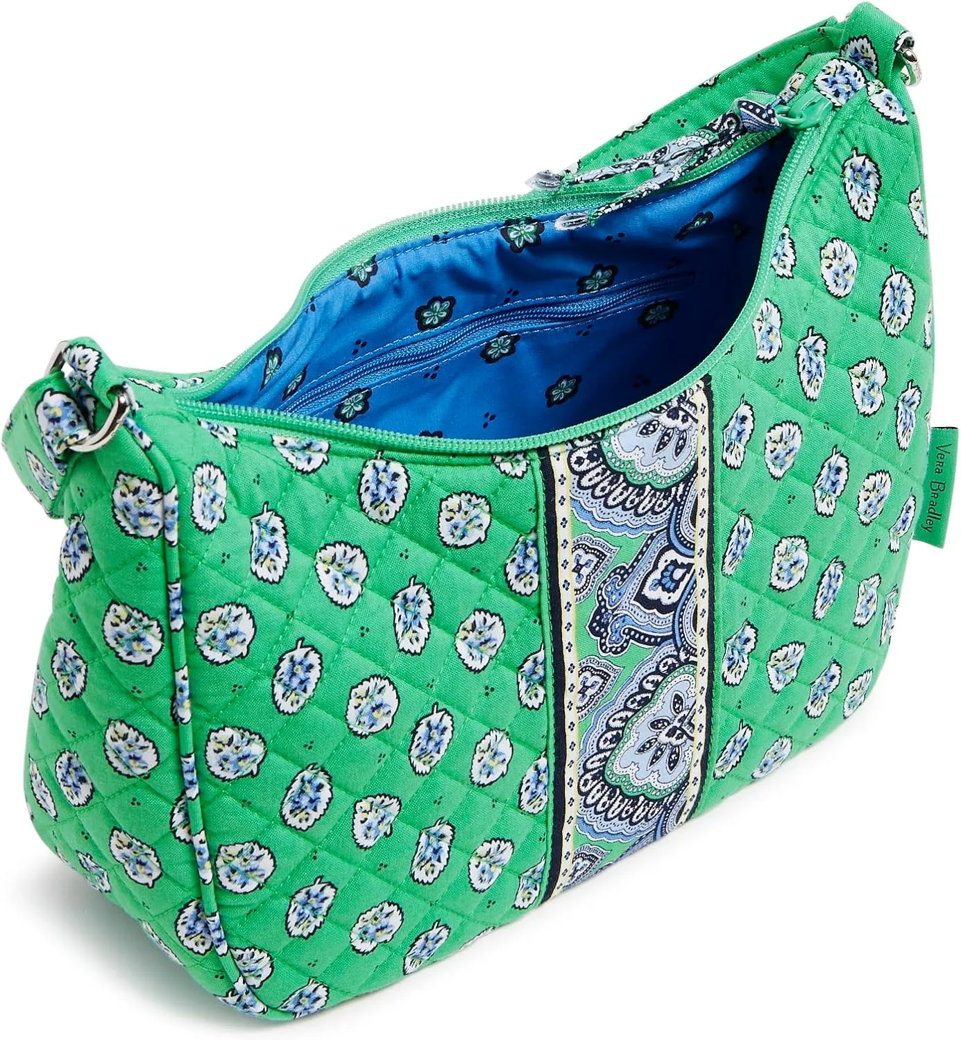 Vera Bradley Women's Cotton Frannie Crescent Crossbody Purse