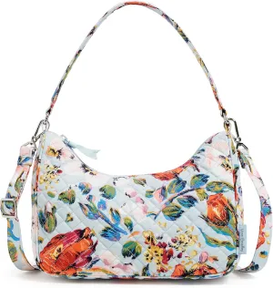 Vera Bradley Women's Cotton Frannie Crescent Crossbody Purse