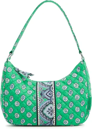 Vera Bradley Women's Cotton Frannie Crescent Crossbody Purse