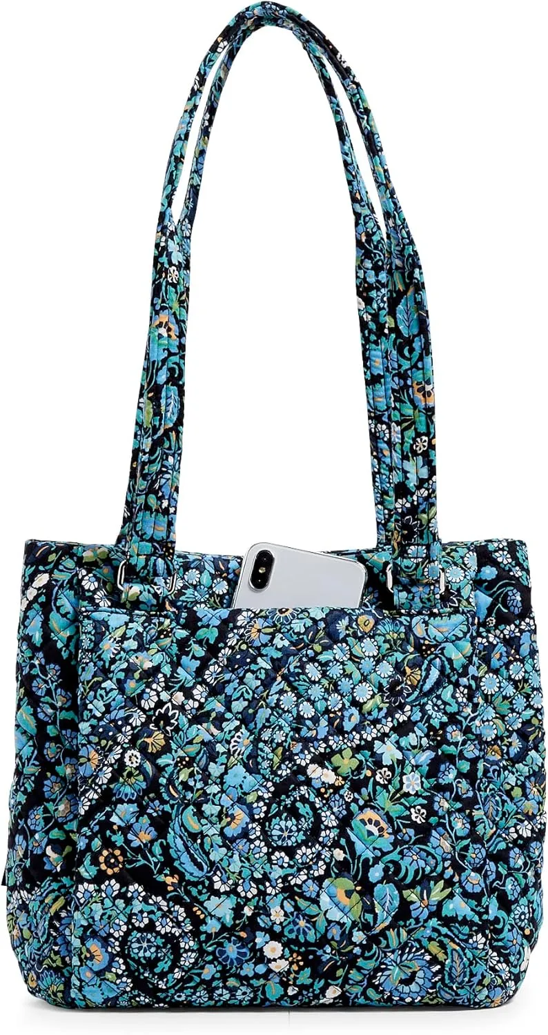 Vera Bradley Women's Cotton Multi-Compartment Shoulder Satchel Purse