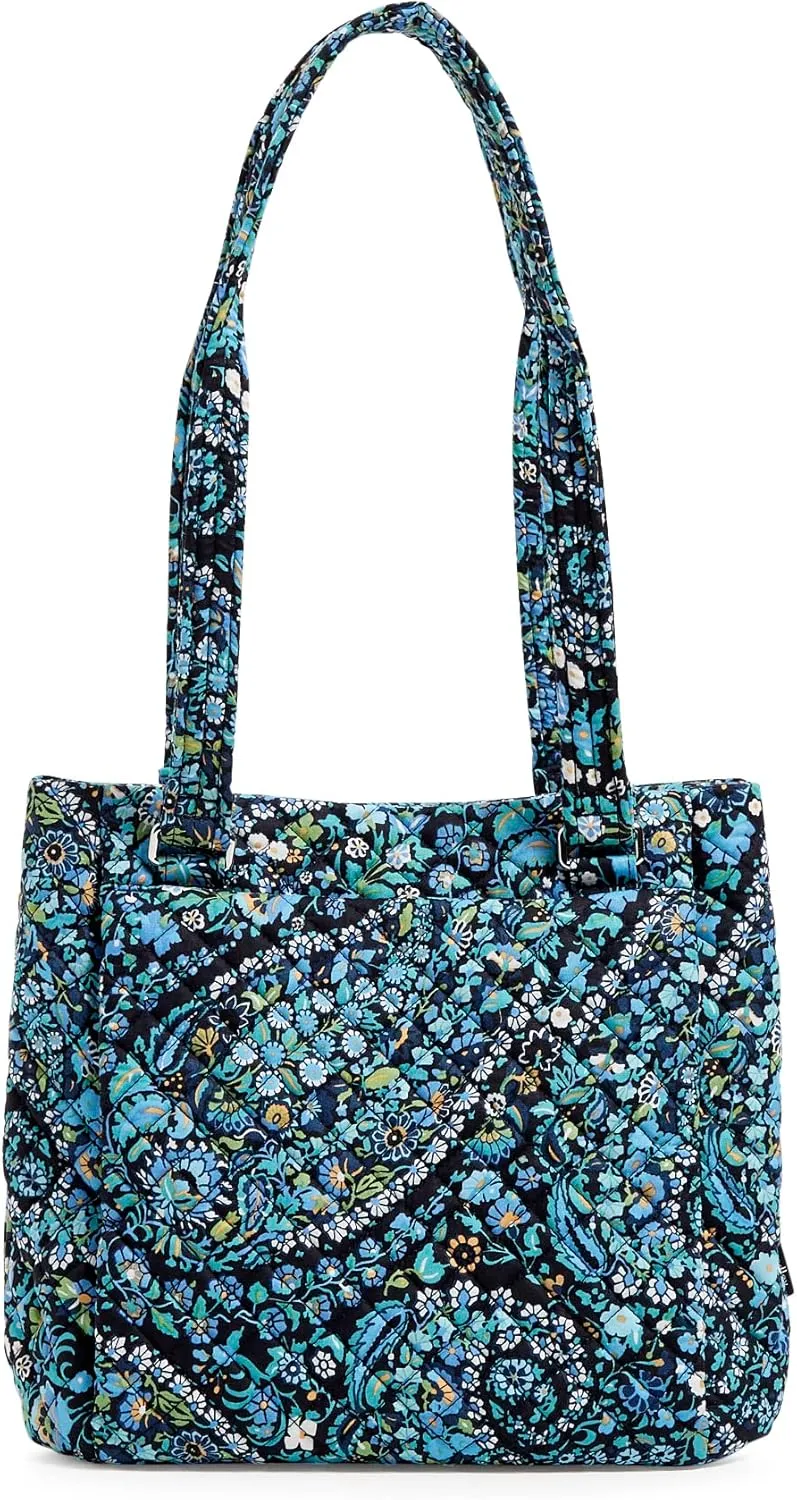 Vera Bradley Women's Cotton Multi-Compartment Shoulder Satchel Purse
