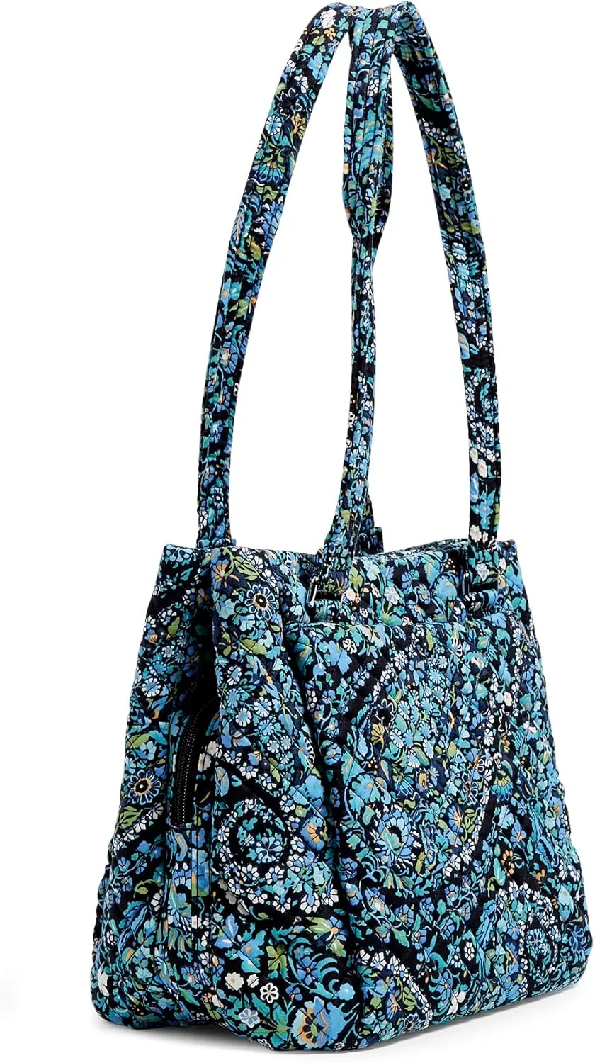 Vera Bradley Women's Cotton Multi-Compartment Shoulder Satchel Purse