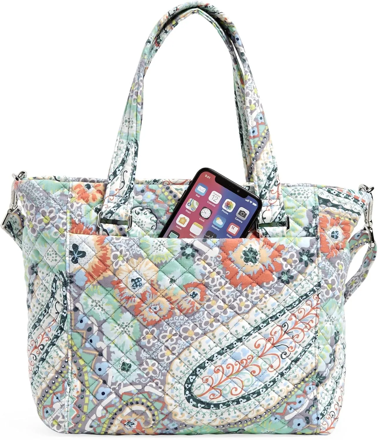 Vera Bradley Women's Cotton Multi-strap Shoulder Satchel Purse