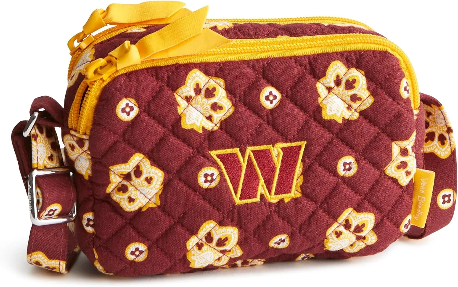 Vera Bradley Women's Cotton NFL Small Stadium Crossbody Bag (Multiple Teams Available)