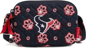 Vera Bradley Women's Cotton NFL Small Stadium Crossbody Bag (Multiple Teams Available)
