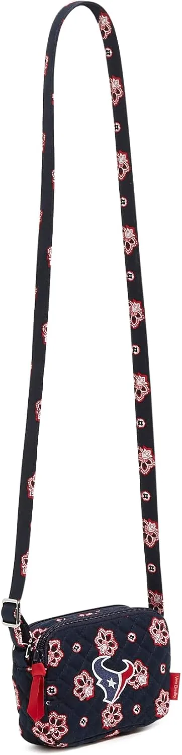 Vera Bradley Women's Cotton NFL Small Stadium Crossbody Bag (Multiple Teams Available)