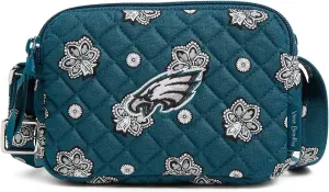 Vera Bradley Women's Cotton NFL Small Stadium Crossbody Bag (Multiple Teams Available)