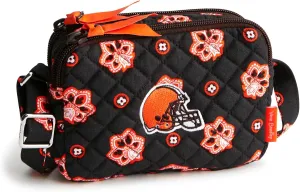 Vera Bradley Women's Cotton NFL Small Stadium Crossbody Bag (Multiple Teams Available)