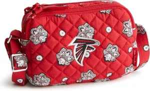 Vera Bradley Women's Cotton NFL Small Stadium Crossbody Bag (Multiple Teams Available)