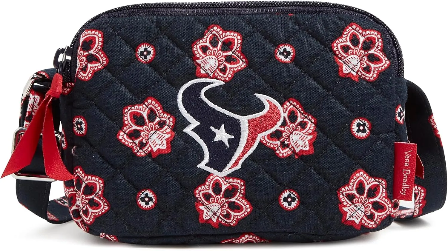 Vera Bradley Women's Cotton NFL Small Stadium Crossbody Bag (Multiple Teams Available)
