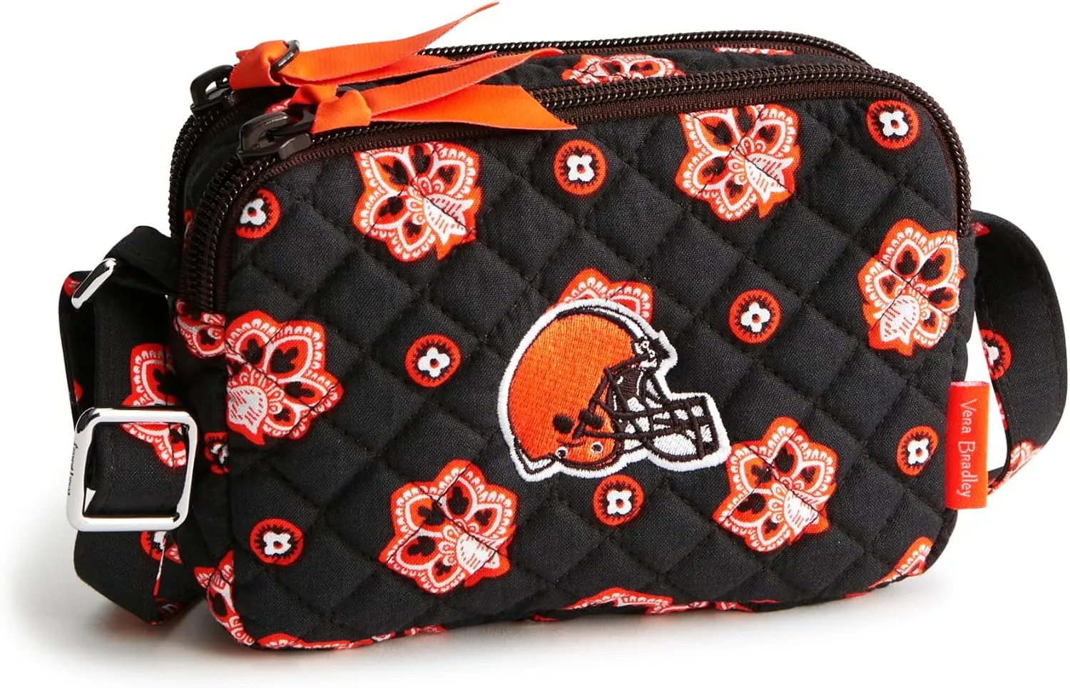 Vera Bradley Women's Cotton NFL Small Stadium Crossbody Bag (Multiple Teams Available)