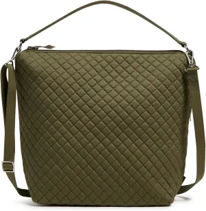 Vera Bradley Women's Cotton Oversized Hobo Shoulder Bag