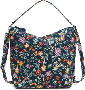 Vera Bradley Women's Cotton Oversized Hobo Shoulder Bag